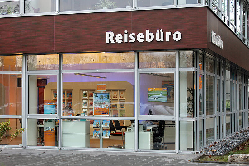 Schauinsland-Reisebüro am Stammsitz des Unternehmens in Duisburg. Foto: mg