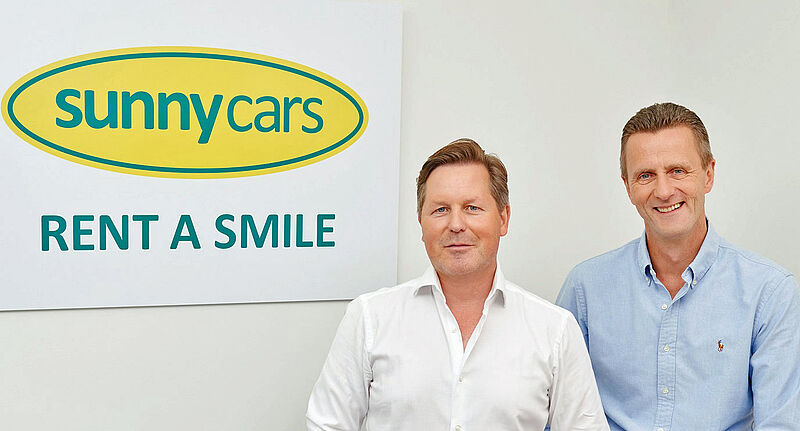 Die Sunny-Cars-Chefs Thorsten Lehmann (links) und Kai Sannwald warnen vor Mietwagen-Engpässen und hohen Preisen