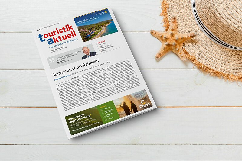 Die neue Ausgabe von touristik aktuell ist wie gewohnt als gedrucktes Heft und als E-Paper erhältlich. Foto: Mykola-Sosiukin/ iStock