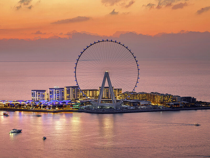 Eine weitere spektakuläre Attraktion im Emirat: das Riesenrad Ain Dubai. Foto: Ain Dubai