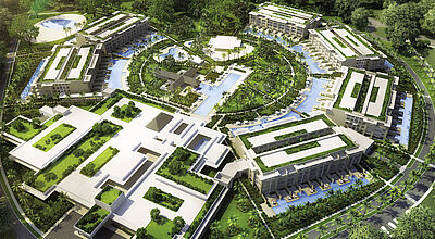 So wird das The Grand Reserve at Paradisus Palma Real aussehen. Modell: Melia