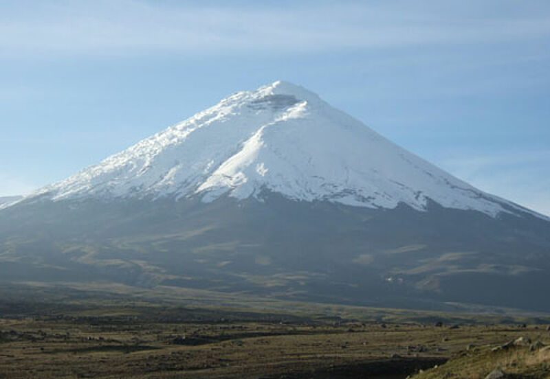 Bei dem Ecuador-Workshop wird auch über den Vulkan Cotopaxi in der Nähe der Hauptstadt Quito informiert
