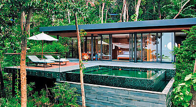 Zum Six Senses Krabey Island in Kambodscha gehören 40 Villen Zum Six Senses Krabey Island in Kambodscha gehören 40 Villen