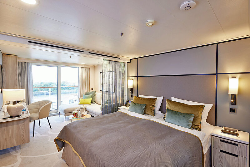 Auf der Europa wurden 56 Veranda-Suiten renoviert. Foto: Hapag-Lloyd Cruises