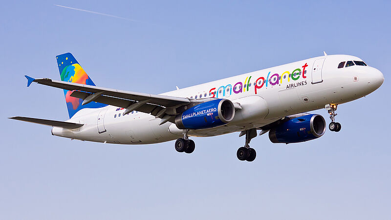 Die Flugzeuge von Small Planet Airlines fliegen zunächst einmal nicht mehr. Foto: Small Planet Airlines