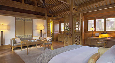 So sehen die Suiten im Amandayan in Lijiang aus