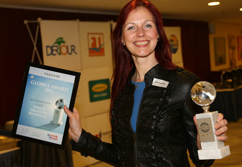 Zufrieden mit dem Verein Dresdner Reisebüros: Globus-Preisträgerin Birgit Kretzschmar