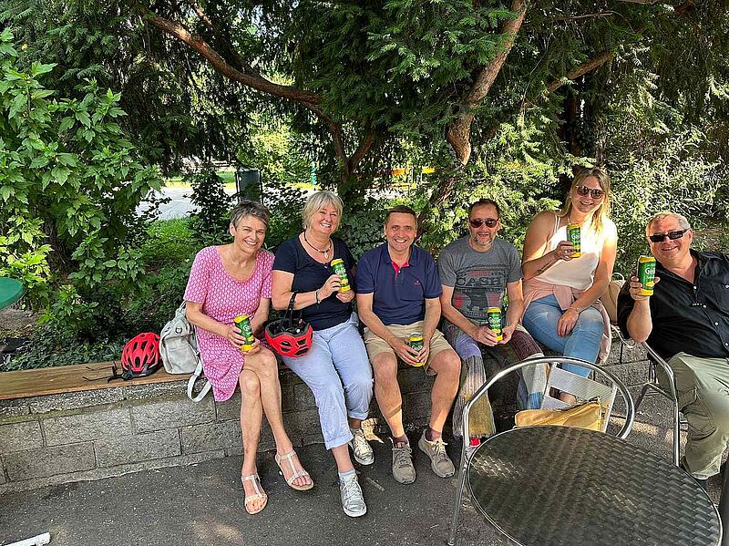 Reiseland-Experten in Wien (v.l.): Ute Thomsen, Anna Schwingenschlögl, Thomas Bösl, Andreas Stetter, Kathrin Reinhardt und Martin Schmidt-Hussinger