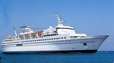 Ein Schiff der gehobenen Mittelklasse: die Delphin von Hansa Kreuzfahrten