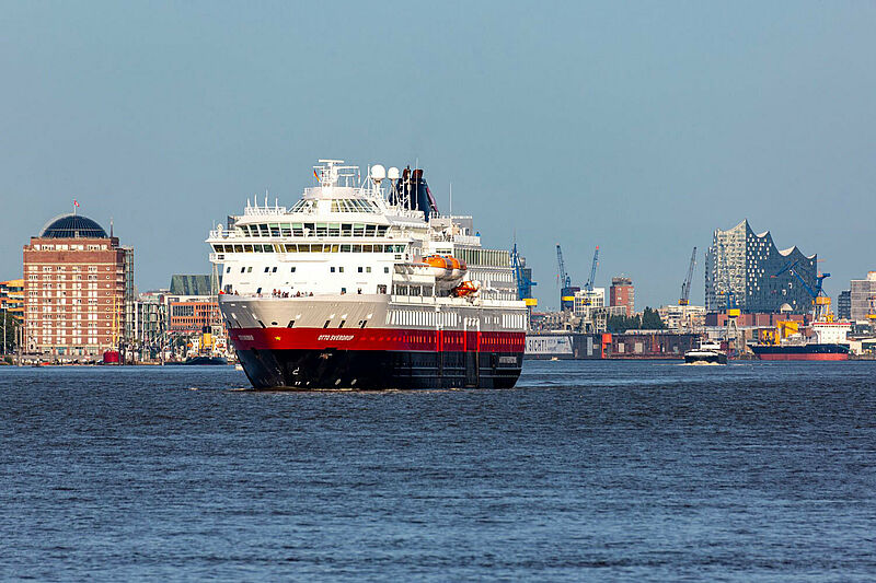 Hurtigruten legt von 2021 an regelmäßig in Hamburg an und ab