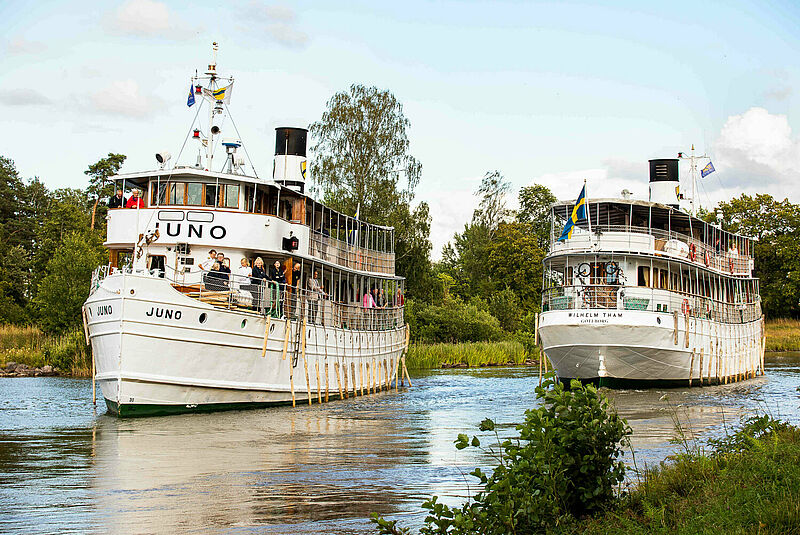 Die historischen Schiffe auf dem Göta-Kanal verfügen über weniger als 30 Kabinen. Foto: Göta-Kanal Reederei
