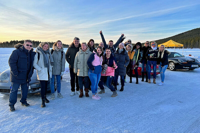 Zum Auftakt der exklusiven Zusammenarbeit reiste eine Gruppe von Solamento-Beratern nach Schwedisch-Lappland