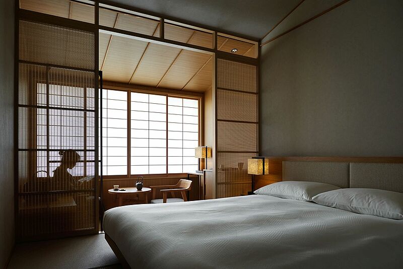 Im ultra-modernen Tokio ein Stück japanische Tradition: eines der Zimmer im Yuen Bettei Daita