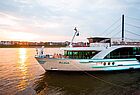 Gastgeber für das Get-together am Vorabend: Das Phoenix-Flussschiff Alina …