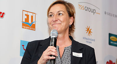 Britta Grigoleit bei der Verleihung des Globus Awards Britta Grigoleit bei der Verleihung des Globus Awards