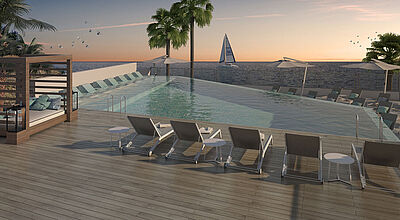 Einer der Pools im neuen Palladium Costa del Sol