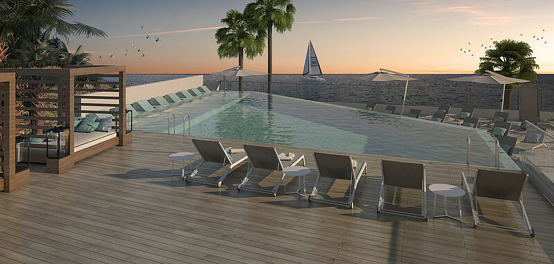 Einer der Pools im neuen Palladium Costa del Sol