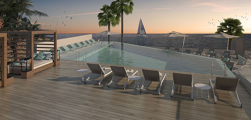 Einer der Pools im neuen Palladium Costa del Sol