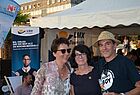 Suntrips-Chef Alexander Sieland mit Michaela Lettow von RPR 1 Radio (links) und Nadja Zulauf vom FVA Dubai