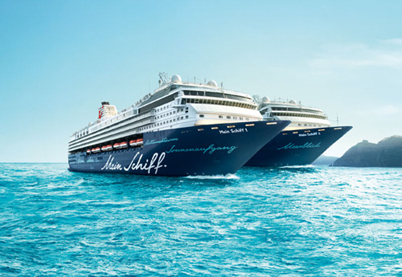 Der neue Katalog für die beiden Schiffe von TUI Cruises kommt am 1. März in die Reisebüros