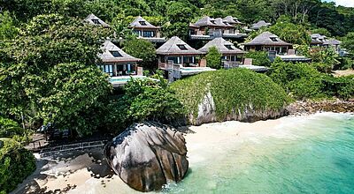 Das Hilton Seychelles Northolme Resort & Spa liegt an drei Buchten auf der Insel Mahe