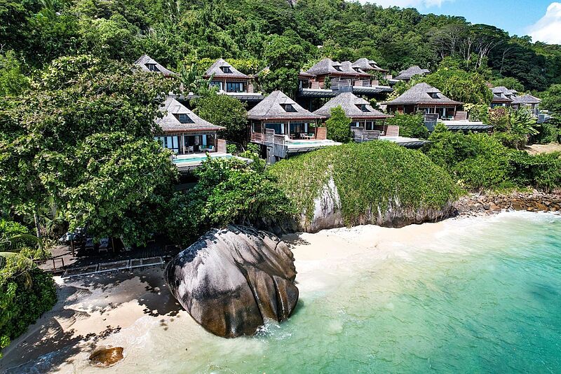 Das Hilton Seychelles Northolme Resort & Spa liegt an drei Buchten auf der Insel Mahe