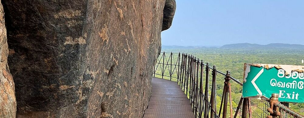 Wer die Sigiriya Festung erklimmt, sollte schwindelfrei sein