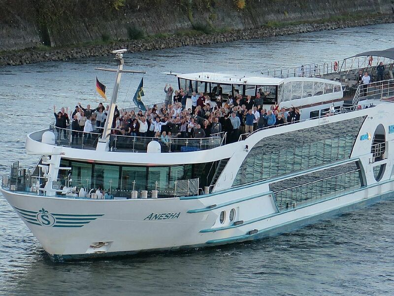 Bereits 2016 hatten sich die Amondo-Berater auf einem Flusschiff, der Anesha von Phoenix Reisen, zur Jahrestagung getroffen. Foto: Amondo