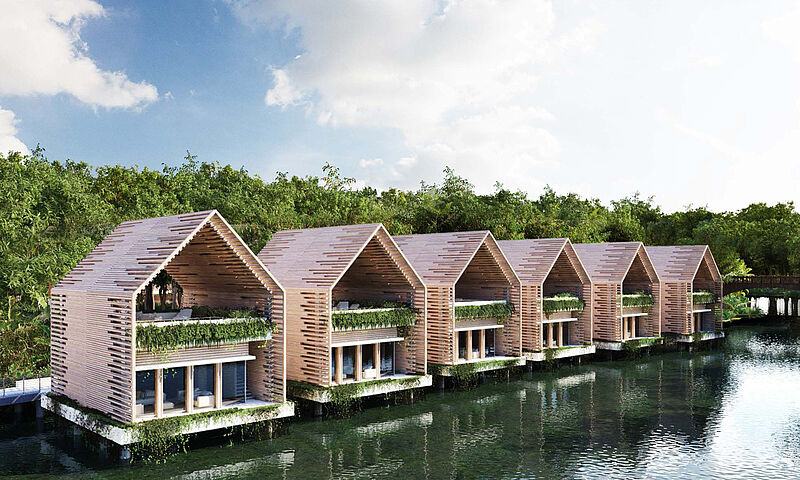 So sollen die Lagoon Sunset Pool Villas aussehen