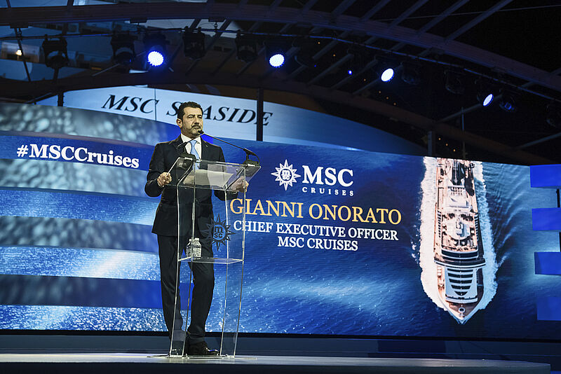 Überzeugt vom weiteren Wachstum des Kreuzfahrtmarkts: MSC-Manager Gianni Onorato