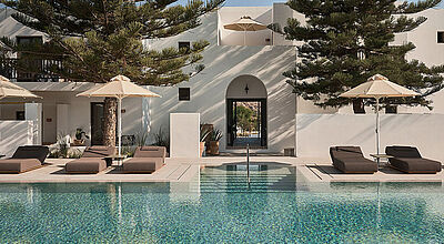 Das Parilio auf der Kykladeninsel Paros hat 33 Zimmer. Foto: Design-Hotels