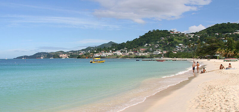 Die Karibikinsel Grenada, hier der Grand Anse Beach, hat eine neue Repräsentanz für die DACH-Region