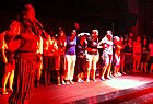 „10 Jahre Piraten der Touristik“: das Take-Off-Team auf der Bühne der Rixos-Disko