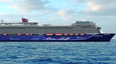 Die neue Schiffsgeneration von TUI Cruises wird etwa 20 Meter länger und bekommt 180 zusätzliche Kabinen