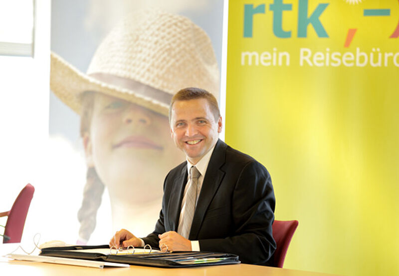 RTK-Chef Thomas Bösl hat genügend Adressen für ein schlagkräftiges Marketing im Namen der Reisebüros