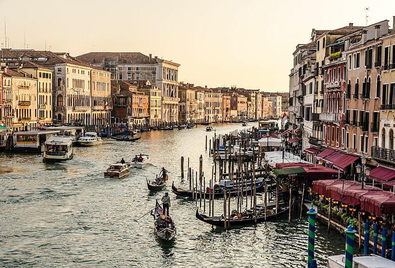 Italien, im Bild Venedig, wirbt aktuell auf vielen Kanälen. Foto: rie
