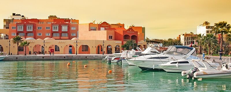 Die Marina in Hurghada füllt sich wieder mit deutschen Touristen