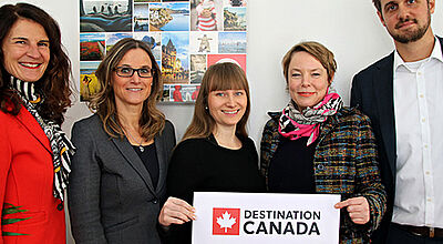 Das neue Team von Destination Canada (von links): Gabi Romberg , Kirsten Bungart, Nina Brauckmann, Barbara Ackermann, Thomas Vogler