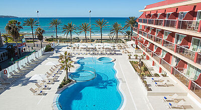 Direkt an der Playa de Palma: Das My Sea House Hotel Neptuno firmiert nun als Universal Hotel Neptuno