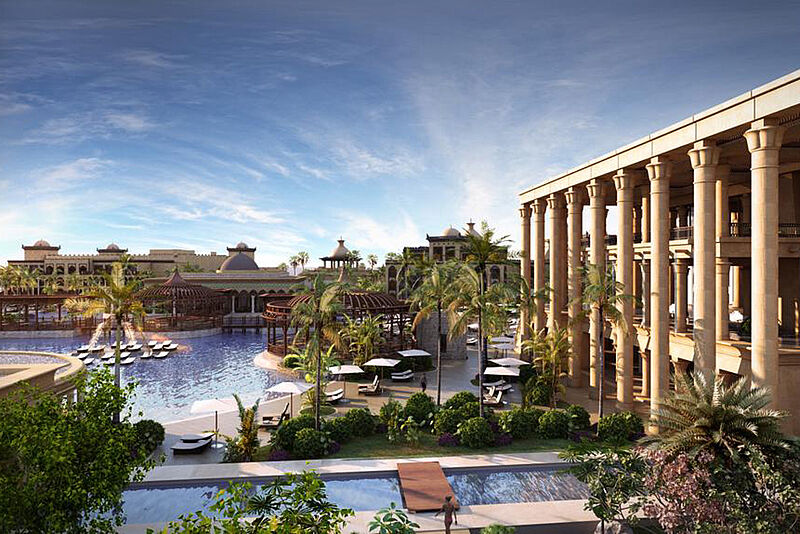 Gäste können im kommenden Jahr in „The Grand Palace“ und „The Grand Marina“ in Hurghada übernachten. Modell: ETI