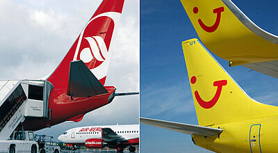 Ab Oktober gemeinsam unterwegs: Air Berlin und TUI Fly