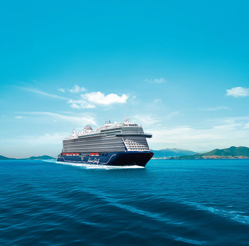 Die ersten Kreuzfahrten der neuen Mein Schiff Relax führen 2025 ins westliche Mittelmeer
