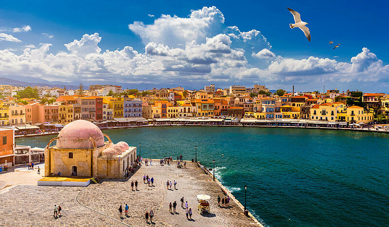 Kreta – im Bild Chania – ist das Ziel von jeweils einer Inforeise von Anex Tour und Ferien Touristik/Coral Travel