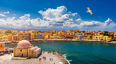 Kreta – im Bild Chania – ist das Ziel von jeweils einer Inforeise von Anex Tour und Ferien Touristik/Coral Travel