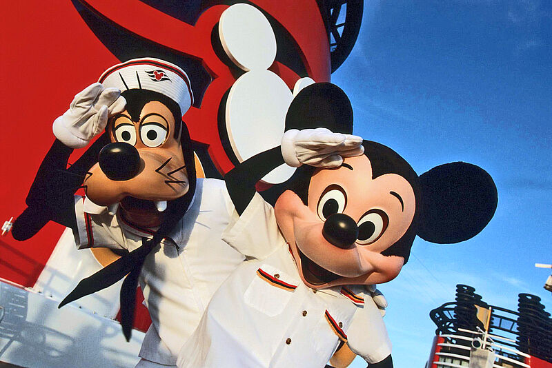 Die Disney-Charaktere begleiten jede Kreuzfahrt von Disney Cruise Line