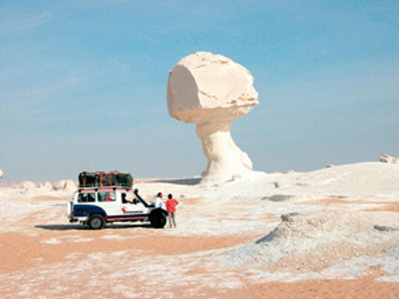 Macht seinem Namen alle Ehre: ein Mushroom in der Weißen Wüste in Ägypten.