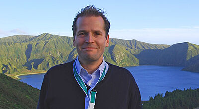 Olimar-Geschäftsführer Markus Zahn auf der Azoren-Insel Sao Miguel