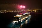Die Costa Smeralda wurde mit einem großen Feuerwerk im Costa-Heimathafen Savona getauft. Foto: Costa