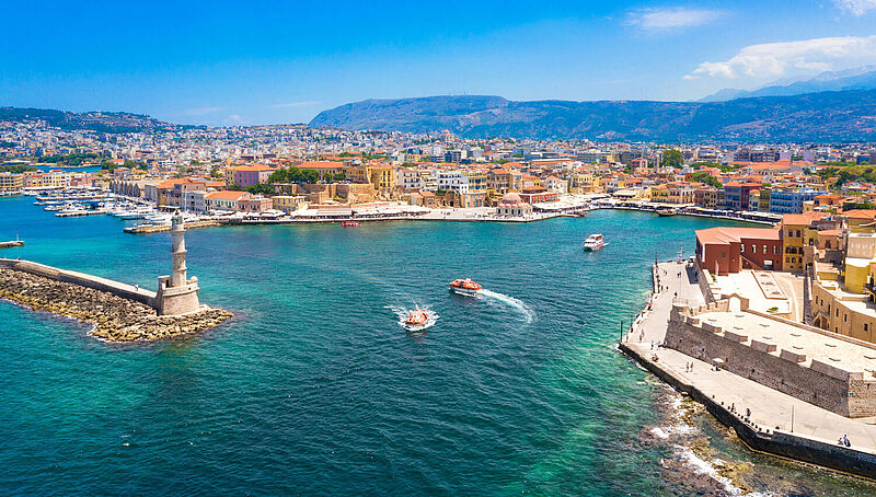 Gewinner unter den griechischen Zielen ist die Insel Kreta – im Bild Chania