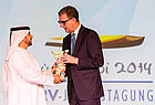 Dank an die Gastgeber: DRV-Präsident Norbert Fiebig und Mubarak Al Nuaimi von der Abu Dhabi Tourism & Culture Authority